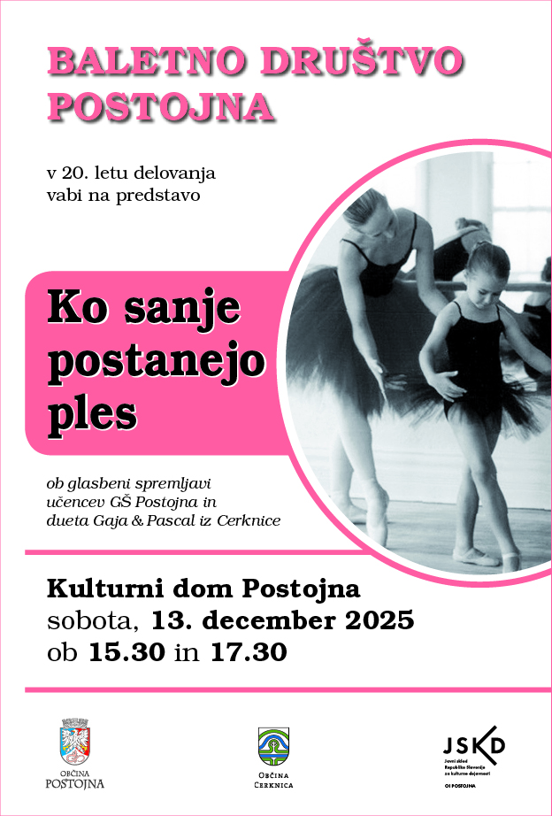 KO SANJE POSTANEJO PLES e-vabilo